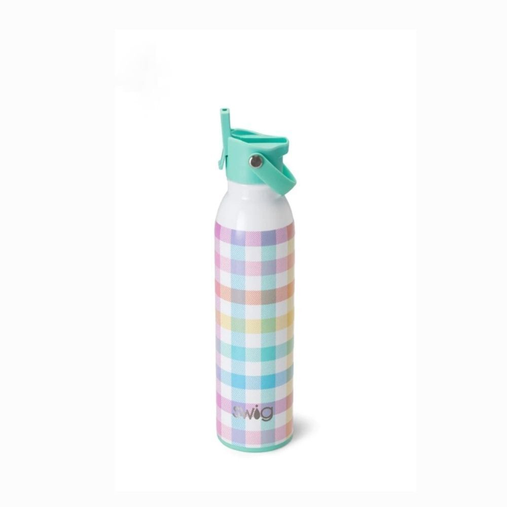 SWIG Pretty in Plaid Flip & Sip 22 Oz Bottle